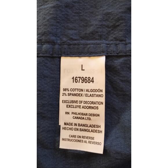 Sierra Designs Short Sleeve Button Up Shirt Men Large Blue. - Picture 7 of 12